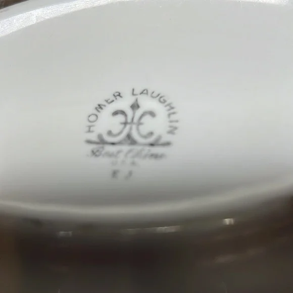 Vintage Homer Laughlin Best China Oval Ceramic Small Tray Dish - Picture 6 of 6